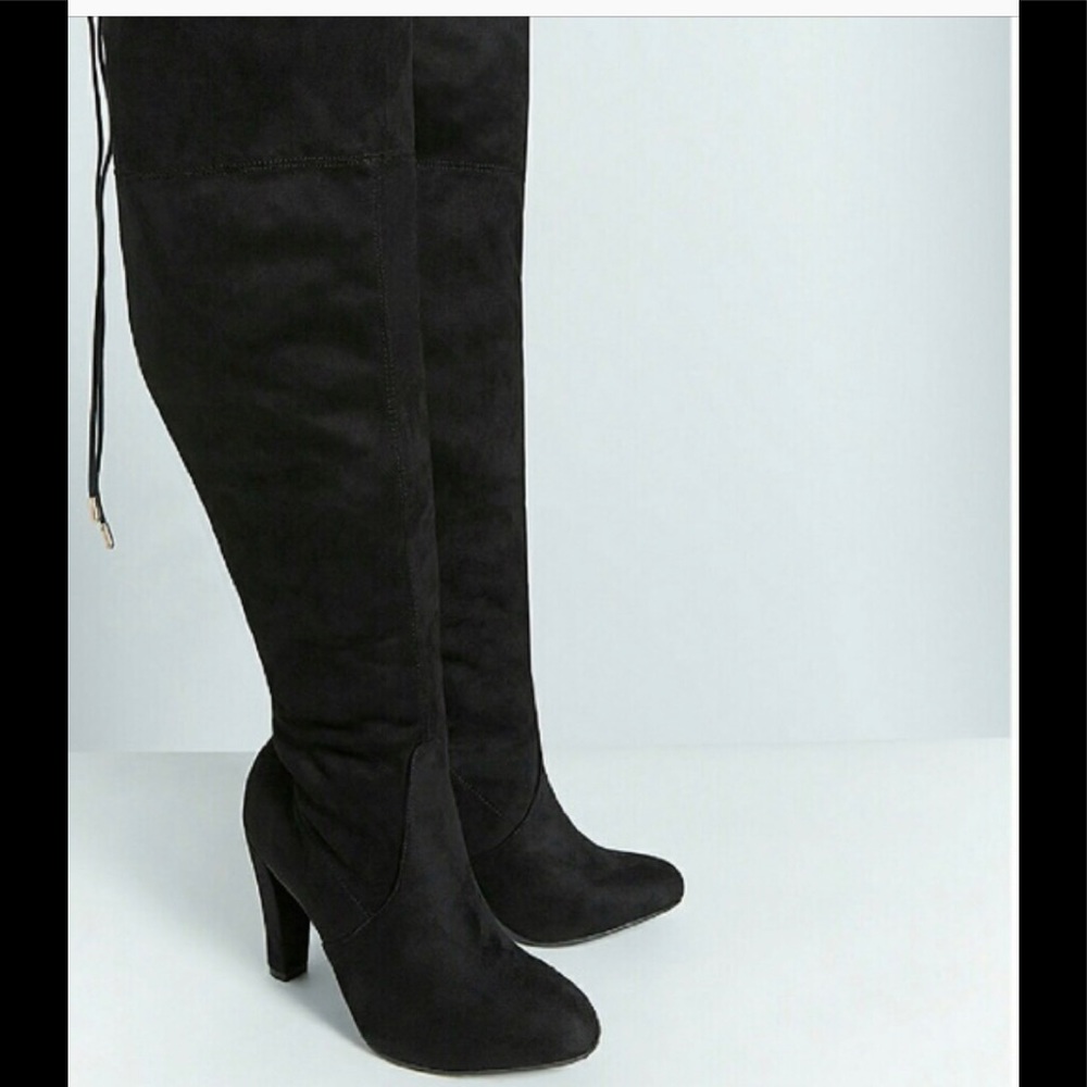Black over the knees boots